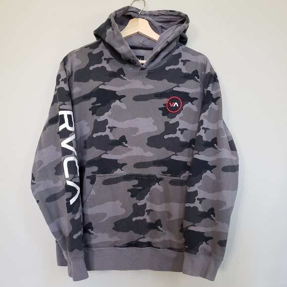 rvca camo hoodie
